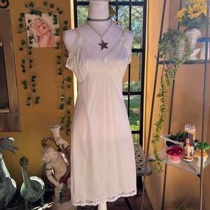 vintage white lace slip dress y2k coquette minimalist